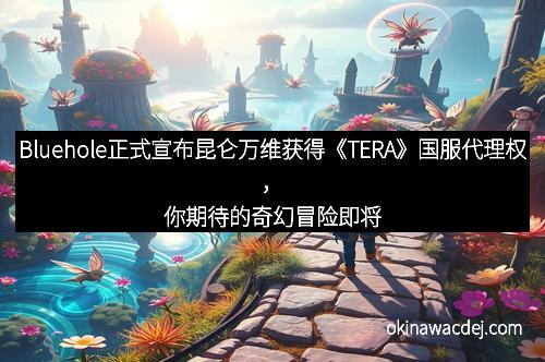 Bluehole正式宣布昆仑万维获得《TERA》国服代理权，你期待的奇幻冒险即将开启！
